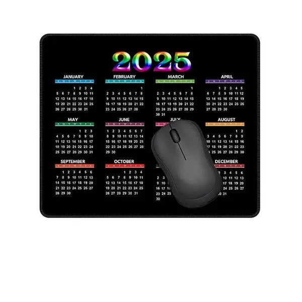 2026 Natural Rubber Non-Slip Calendar Mouse Pad