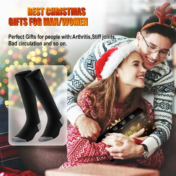 Winter Skiing Outdoor Full Foot Wrap 3D Heated Socks