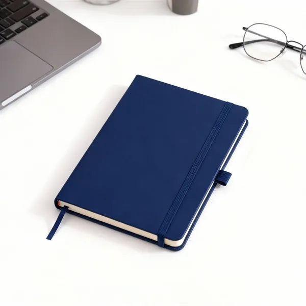 A5 Pu Journal Notebook W/ Elastic Band & Pen Loop