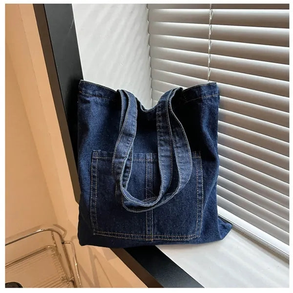 Light Weight Soft Denim Tote