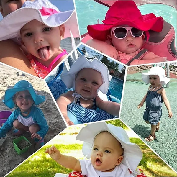 Toddler kids Baby Girls Summer Sun Hat UPF50 UV Protection