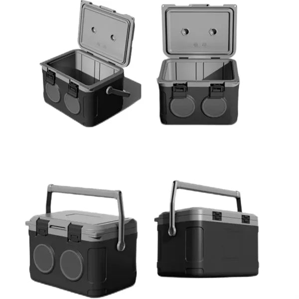 2 In 1 Cooler Box with Bluetoothe Speaker 22qt Refrigerator