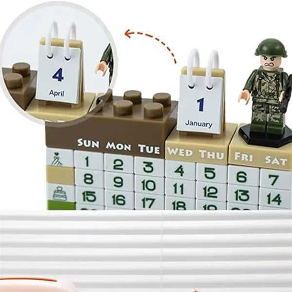 Creative Toy Calendar Block Brick DIY Desktop Decoration