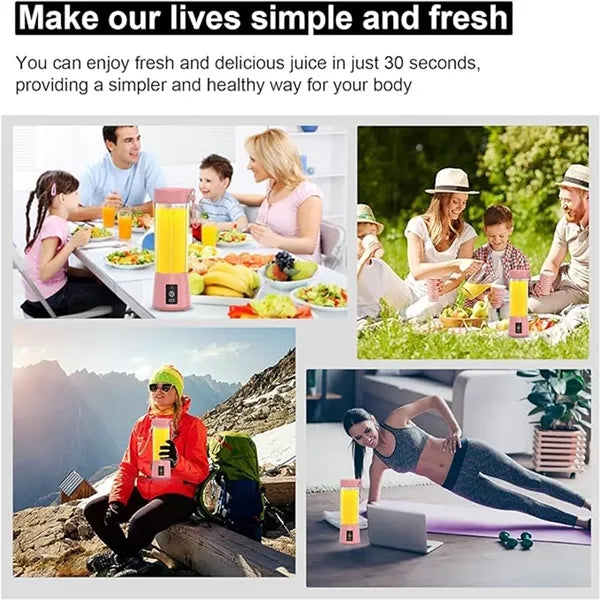 Portable Blender Personal Mixer Fruit Rechargeable with USB
