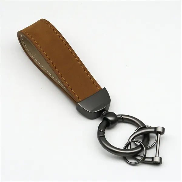 Suede Leather Key Fob