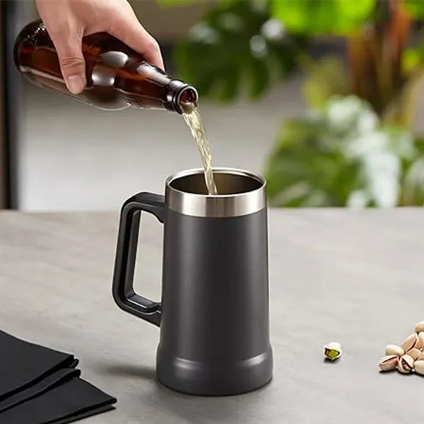 Beer Stein Stainless Steel Coffee Mug Tumbler Thermal Vacuum