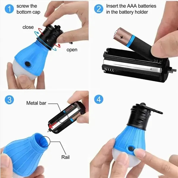 LED Camping Lantern with Carabiner