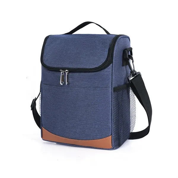 9-Can Insulated Cooler with Pockets and Shoulder Strap