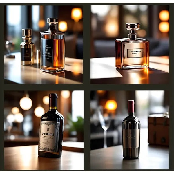 Embossed Metal Gold Label For Wine/Whiskey/Perfume Bottle