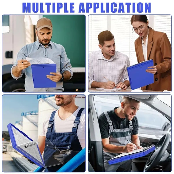 Dual-layer Clipboard with Dry-Erase Top and Ample Storage