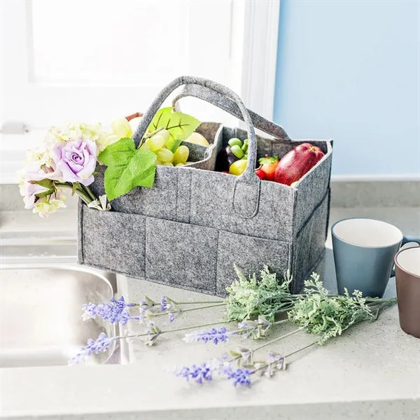Compact Stylish Baby Nappy Organizer with side pockets
