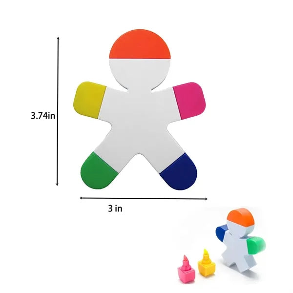 Five Colors Highlighter Marker Pen