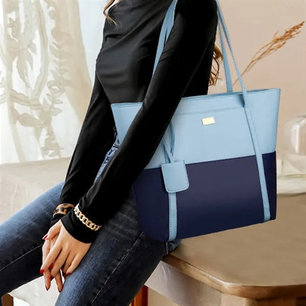 Soft Vegan Leather Tote Convertible Large Capacity