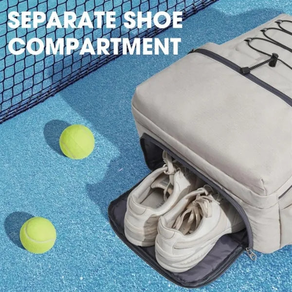 Large Tennis Pickleball Backpack Unisex Travel Court