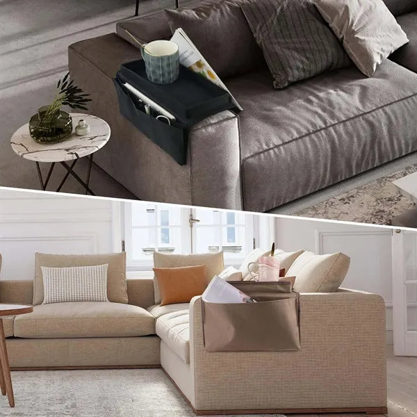 Durable Large Capacity Sofa Armrest Organizer Easy Access