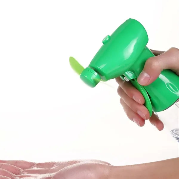 Portable Cooling Battery Fan Spray Bottle - Vibrant Color