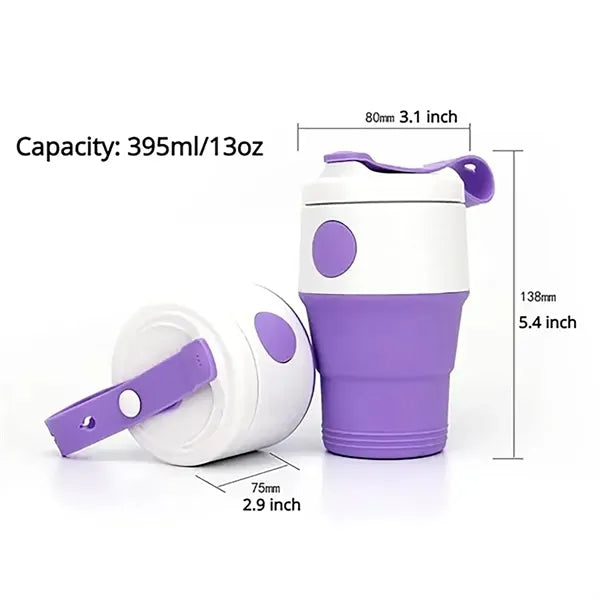 13 oz Collapsible Silicone Water Bottle