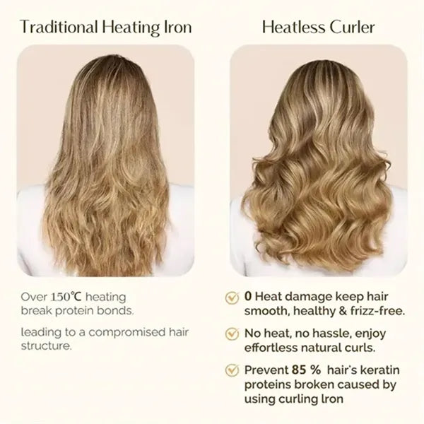 Heatless Curling Rod Headband Soft Rollers Sleeping Styling