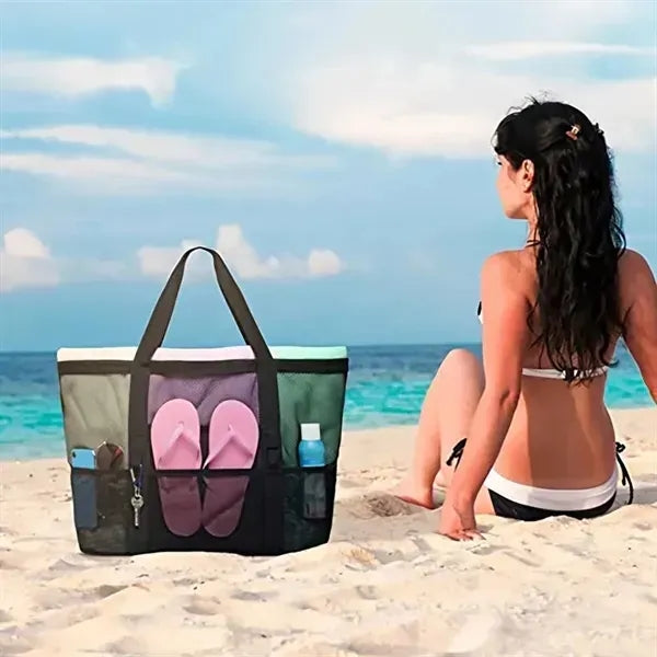 Mesh Beach Large Tote Bag