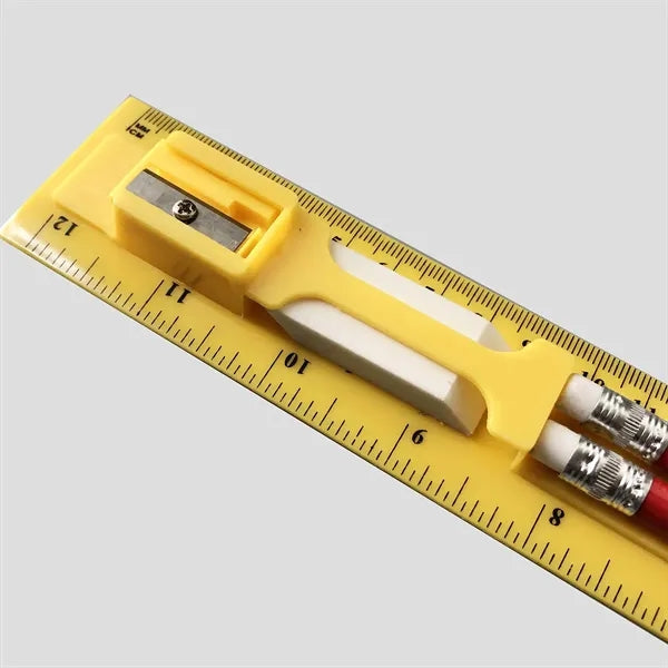 4 in 1 Stationery Set With Pencil Eraser Ruler Sharpener