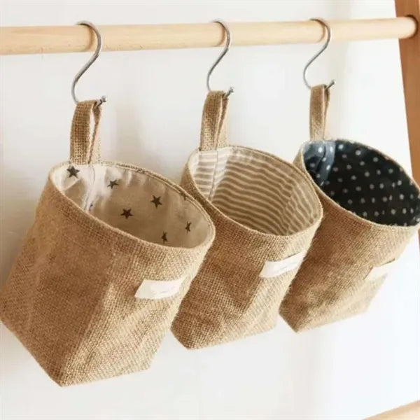 Cotton and linen small cloth bag