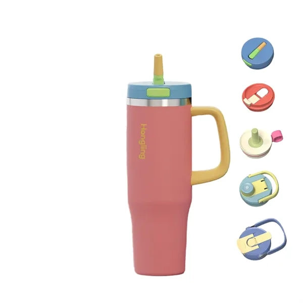 40 Oz Insulated Stainless Steel Tumbler With Handle