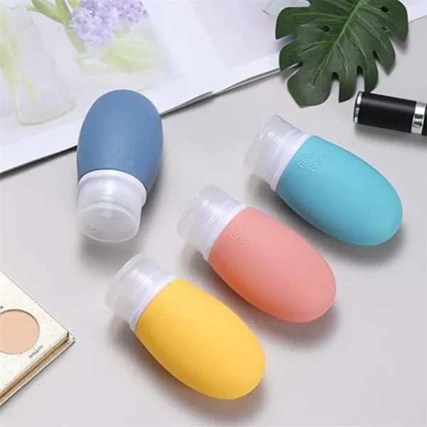 Leak Proof Liquid Squeezable Refillable Travel Bottles