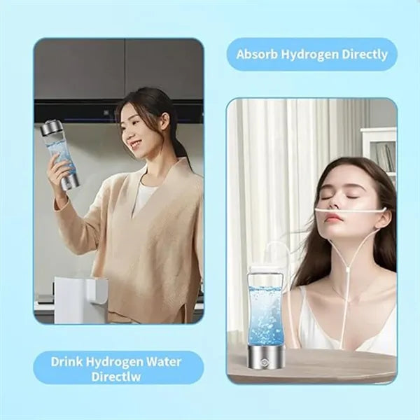 3 in 1 Hydrogen Water Bottle With SPE PEM Technology