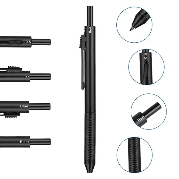 4-in-1 Multi-Color Pen with Metal Barrel