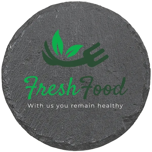 4" Round Slate Coaster