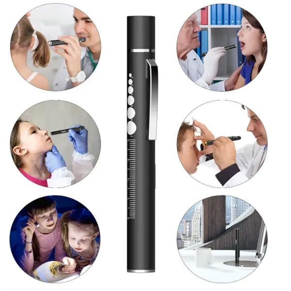 Nurses Pupil Gauge LED Penlight