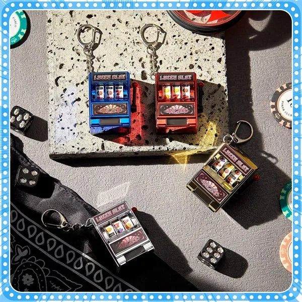 Mini Playable Fruit Machine Keychain