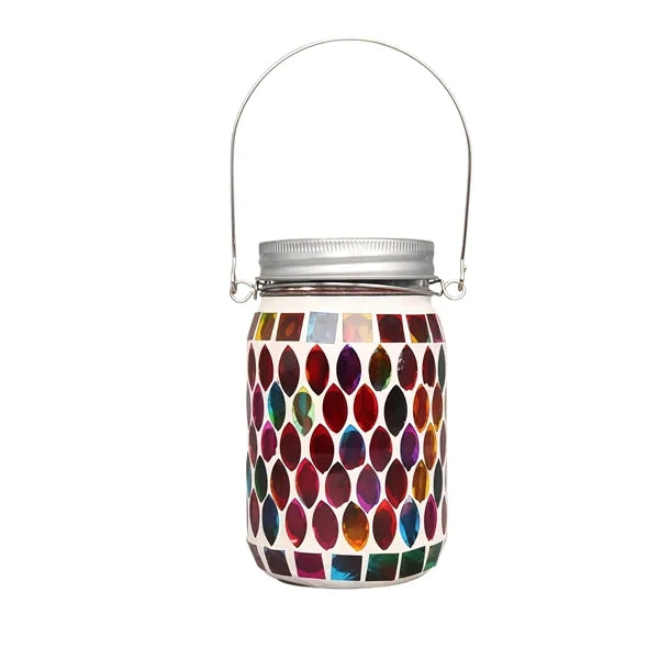 Solar Mosaic Lawn Lantern For Garden And Patio Decor