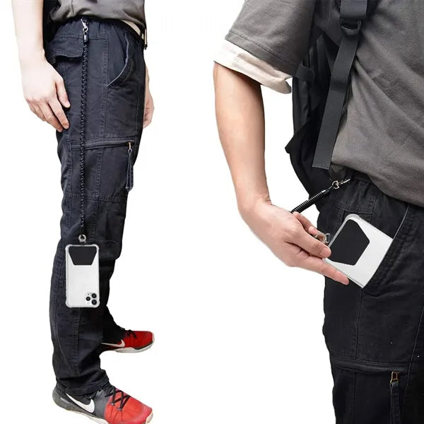 Phone Anti-theft Spring Lanyard for Outdoor