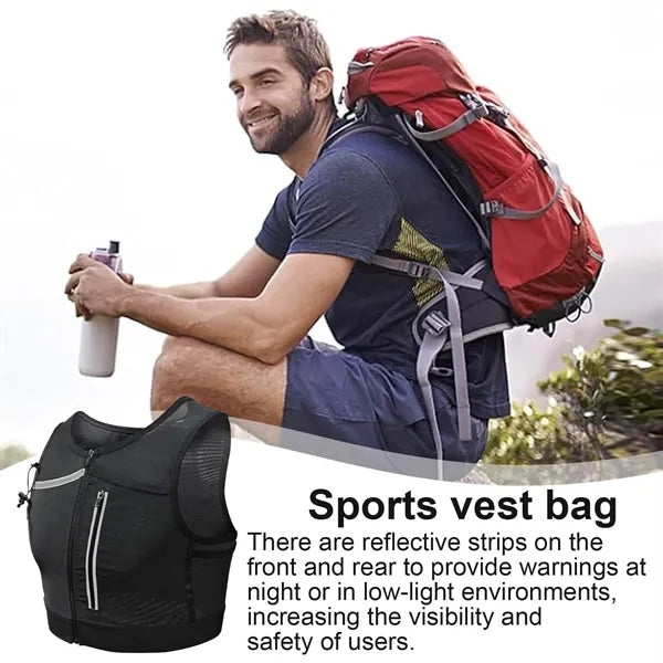 Multi-pocket Sports Vest Bag For Outdoor Use