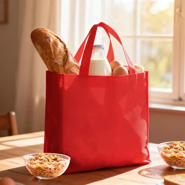 13"x10"x4" Non Woven Shopping Tote Bag