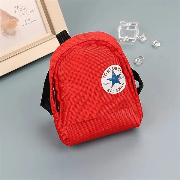 Canvas Wallet Keychain Mountaineering Backpack Storage Bag