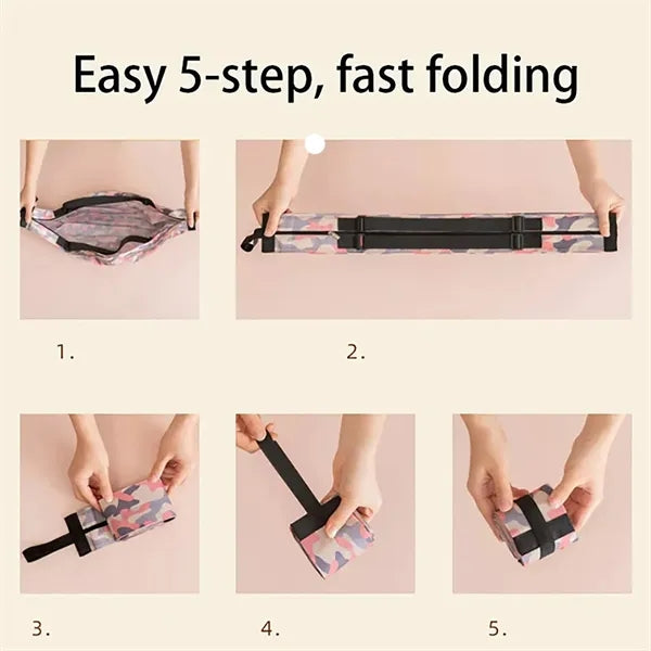 Polyester Fabric Folding Carry Eco-Friendly Bag