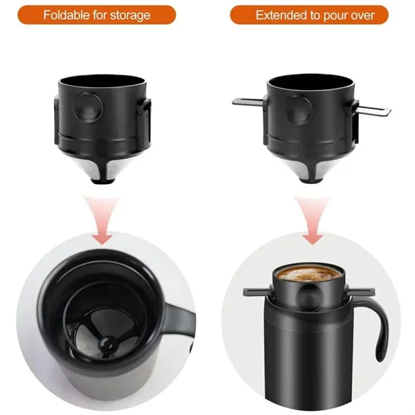 Outdoor Portable Pour-Over Coffee Set with Stainless Steel I