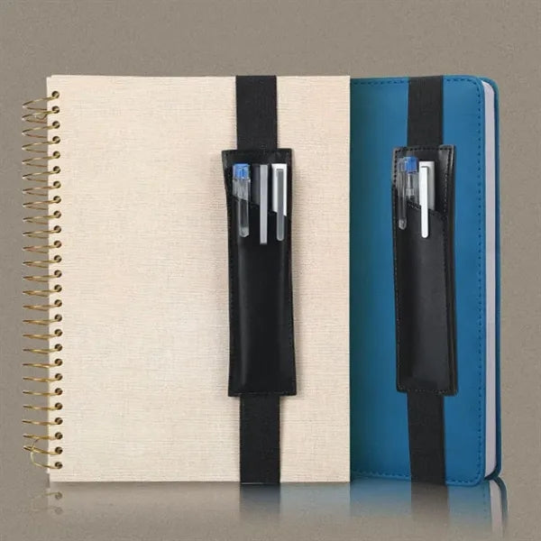 Adjustable Elastic Band Pen Holder Sleeve Pouch Notebook