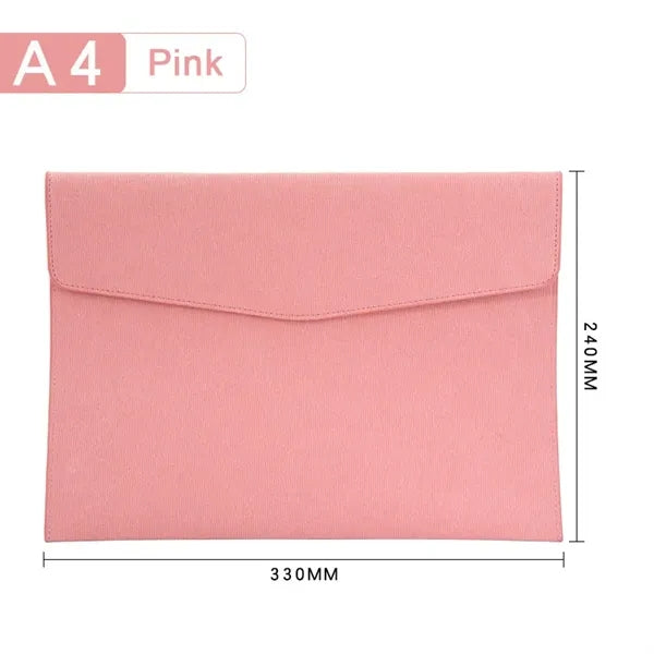 PU Leather A4 Document File Folder
