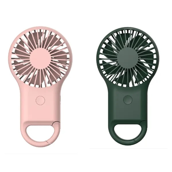 Rechargeable Handheld Fan With Carabiner