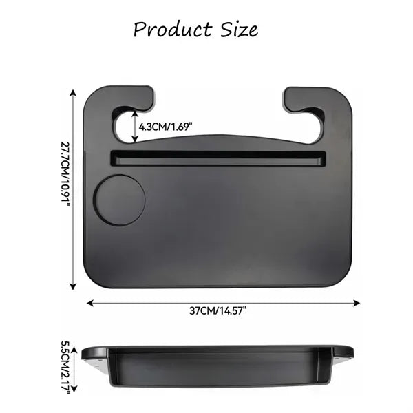 Dual-Purpose Car Steering Wheel Desk Tray