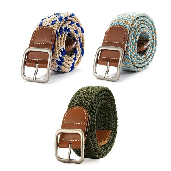 Fashional Canvas Woven Stretch Elastic Braided Belt