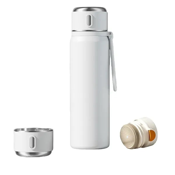 18 Oz Insulated Stainless Steel Water Bottle With Tea Infuse