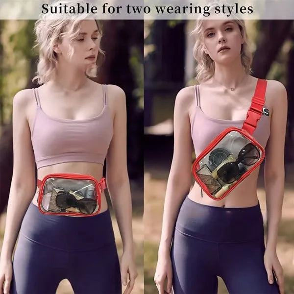 Clear Adjustable PVC Fanny Pack For Events