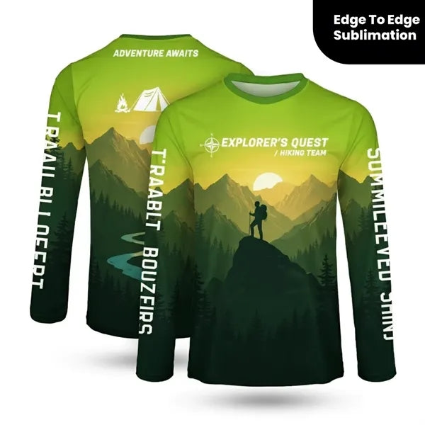 Unisex Custom Sublimated UPF 50+ Long Sleeve T-Shirt