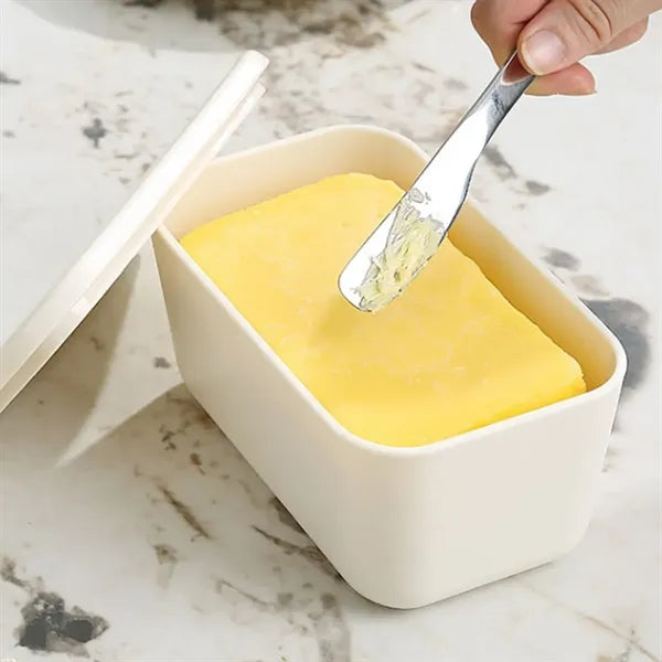 Butter Dish Food Storage Box with Spoon