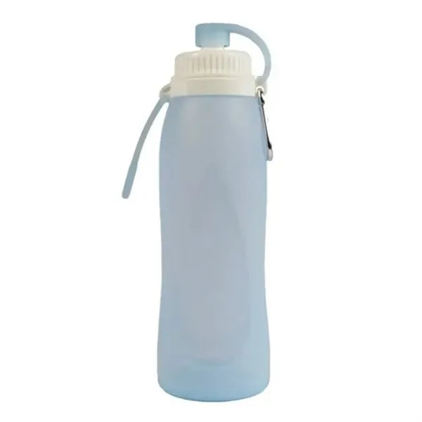 17oz Foldable Silicone Bottle w/ Carabiner