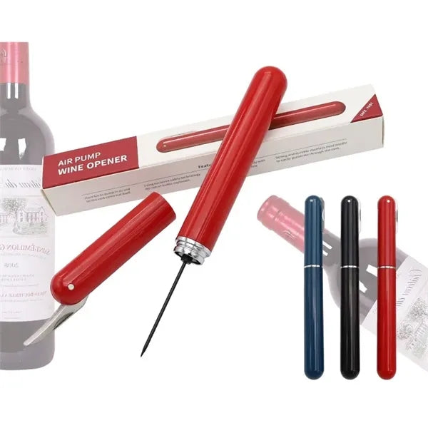 Air pump wine opener